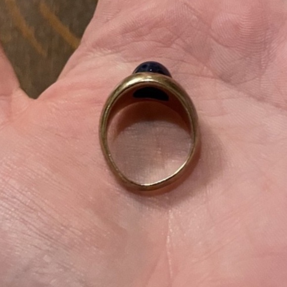 Vintage 14k Gold Star Sapphire Ring 11.7g Size 7.5 - Picture 3 of 10